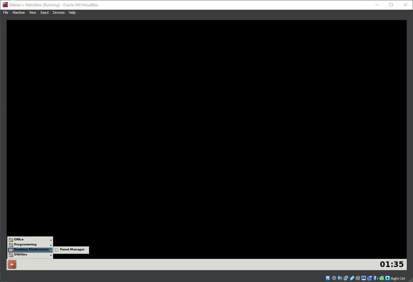 Running Matchbox Window Manager
